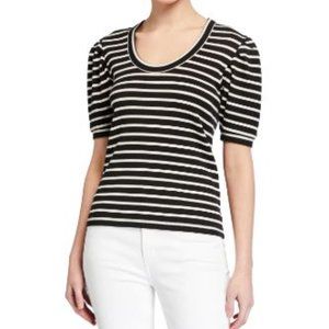 Veronica Beard Jeans Fleta Striped Scoop-Nec Jeans Fleta Striped Scoop-Neck Top